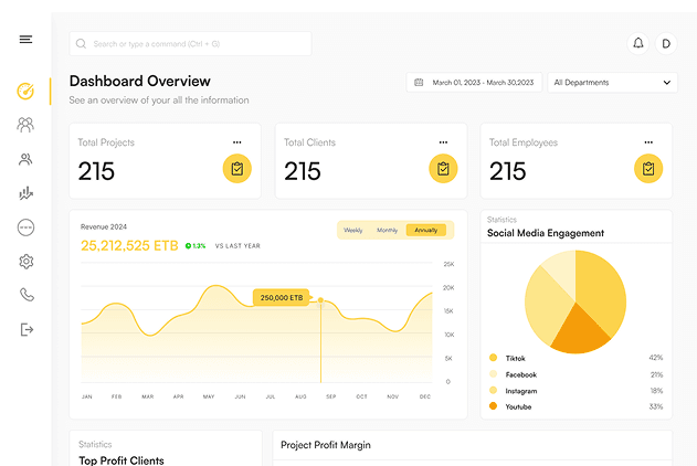 Custom ERP/CRM Tool screenshot