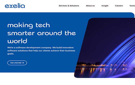 Exelia Technologies' website