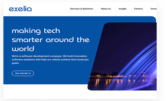 Exelia Technologies' website